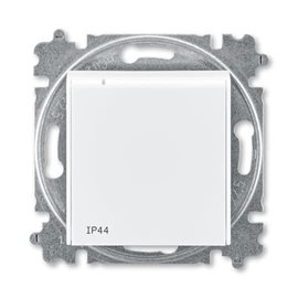 6619H-A06997 03 Zásuvka jednonásobná s ochranným kolíkem, s clonkami, s víčkem (IP44)