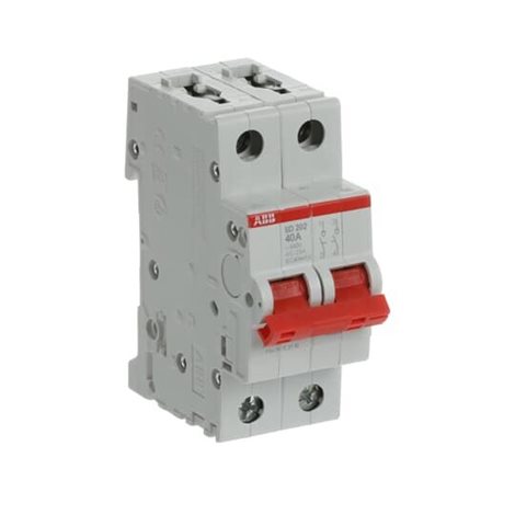 SD202/40; 2 pólový odpínač; In: 40A; pro 253V AC/60V DC; dle IEC/EN 60947-3 3