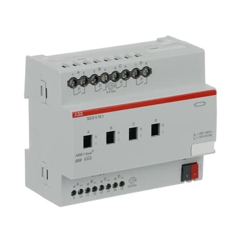 SD/S4.16.1 Spínací a stmívací akční člen řadový, 16 A, 4násobný 2