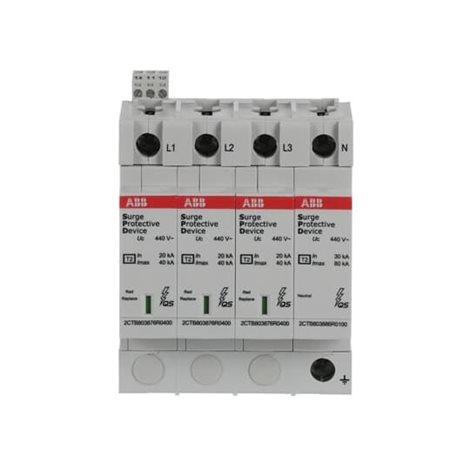 OVR T2 3N 40-440 P TS QS Přepěťová ochrana; Typ: T2; určeno pro póly: L1,L2,L3,N; Iimp, If 3