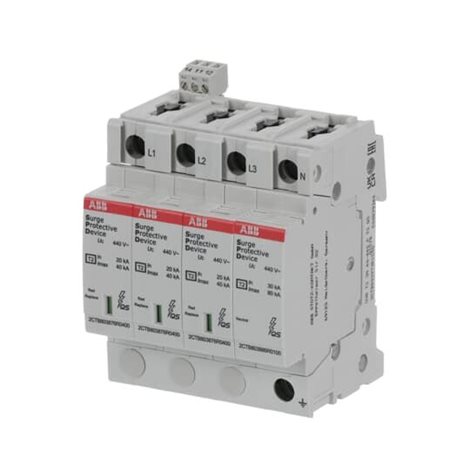 OVR T2 3N 40-440 P TS QS Přepěťová ochrana; Typ: T2; určeno pro póly: L1,L2,L3,N; Iimp, If 1