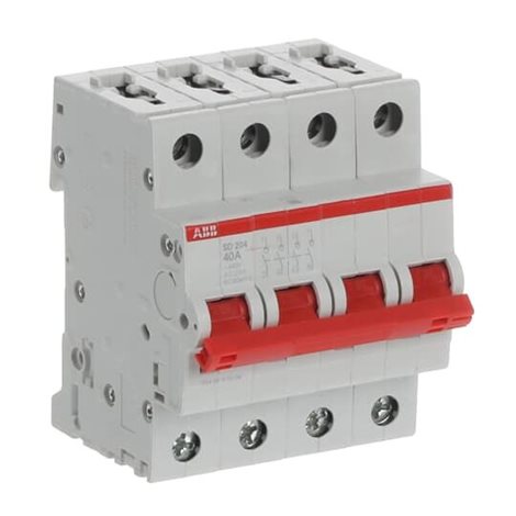 SD204/40 4 pólový odpínač; In: 40A; pro 253V AC/60V DC; dle IEC/EN 60947-3 1