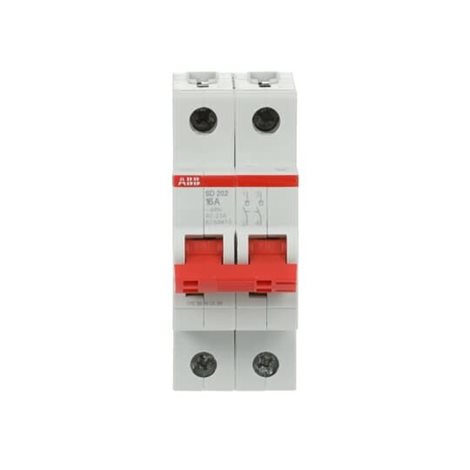 SD202/16; 2 pólový odpínač; In: 16A; pro 253V AC/60V DC; dle IEC/EN 60947-3 3