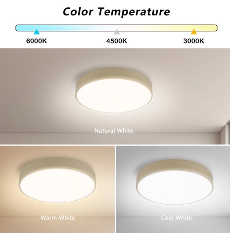 8592957171107 BG2234 LED Strop. svítidlo POOL LED/36W/230V 3000/4500/6000K pr. 30 cm béžová 4