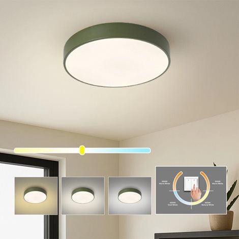 8592957174771 BG3717 LED Stropní svítidlo POOL LED/36W/230V 3000/4000/6000K 30 cm zelená 5