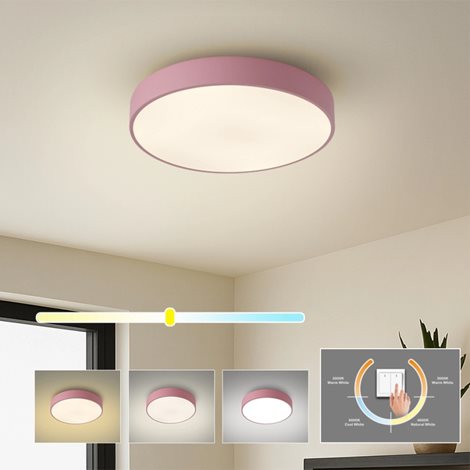8592957174788 BG3718 LED Stropní svítidlo POOL LED/36W/230V 3000/4000/6000K 30 cm růžová 6