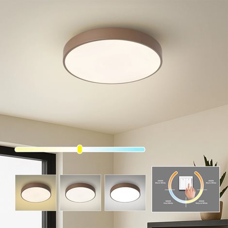 8592957174795 BG3719 LED Stropní svítidlo POOL LED/36W/230V 3000/4000/6000K 30 cm hnědá 5