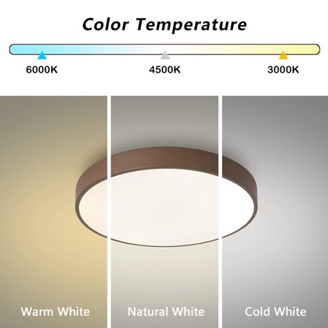8592957174795 BG3719 LED Stropní svítidlo POOL LED/36W/230V 3000/4000/6000K 30 cm hnědá 4