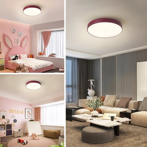 8592957174801 BG3720 LED Stropní svítidlo POOL LED/36W/230V 3000/4000/6000K 30 cm burgundy 9