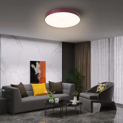 8592957174801 BG3720 LED Stropní svítidlo POOL LED/36W/230V 3000/4000/6000K 30 cm burgundy 12