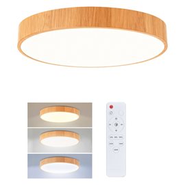8592718046620 BG4060 LED Stmív. stropní svítidlo POOL LED/36W/230V pr. 30 cm dek. dřeva +DO
