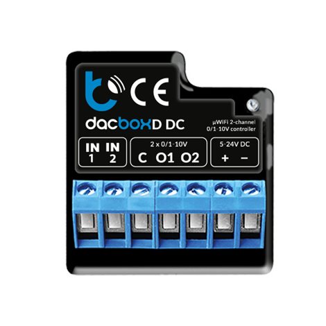 dacBoxD DC - 2kanálový WiFi ovladač 0-10V