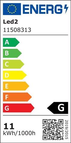 LED2 11508313 KLIP ON, WB 11W 3000K, černá 6