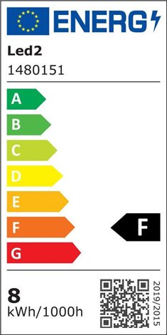 LED2 1480151 ZETA ON XS, W 8W 3000K/3500K/4000K 4