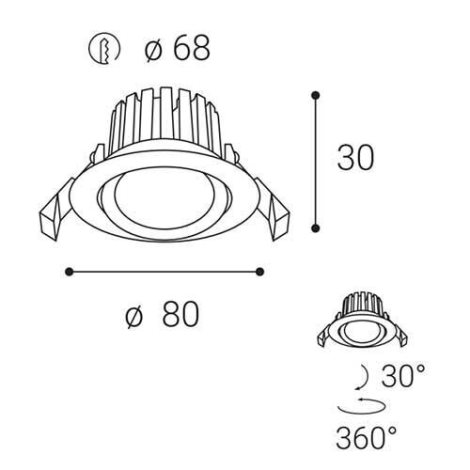 LED2 2231633 MAX 2, B 8W 3000K 3