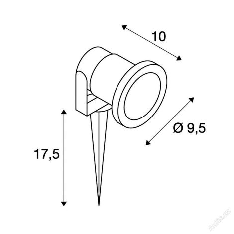 227418 Svítidlo zapichovací 1x35W GU10 230V IP65 šedá 4