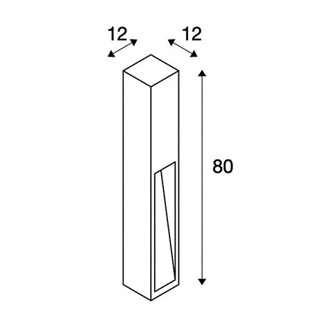 229411 Svítidlo venkovní 1x11W E27 230V IP44 80cm 5