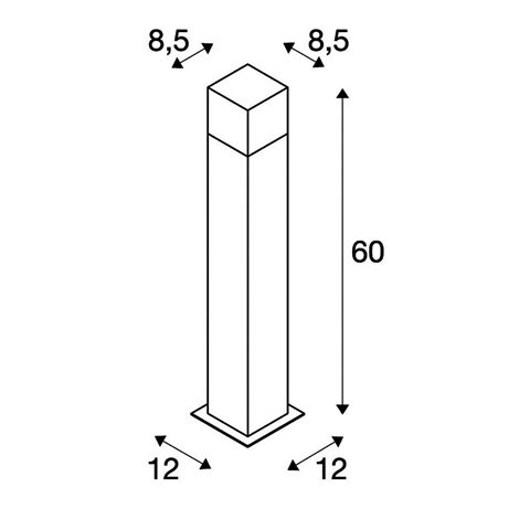 231225 GRAFIT floor lamp, SL 60, anthracite / white, E27 Energy Saver, max. 11W, IP44 2