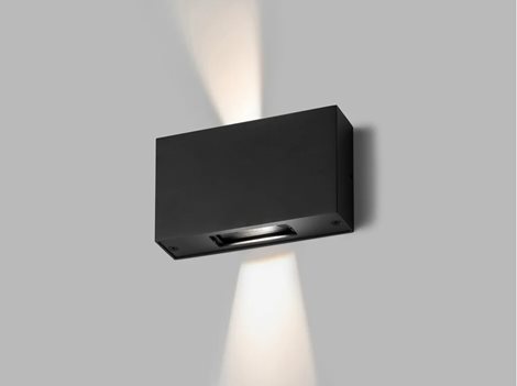 BLADE Svítidlo nástěnné 2x6W, 500lm, 3000K, IP54, antracit 8