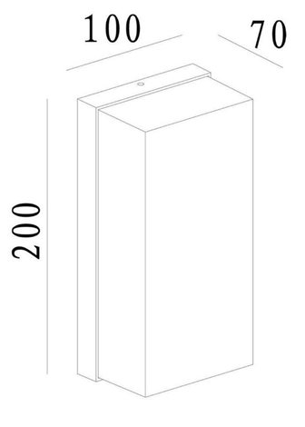 731126 Deko-Light nástěnné přisazené svítidlo Grumium hranaté 10W 3000K/4000K 530lm tmavě šedá 3