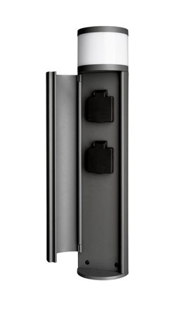 Deko-Light sloupek se zásuvkami 4,8 W, 3000K, 150lm, 230V, tmavě šedá 4