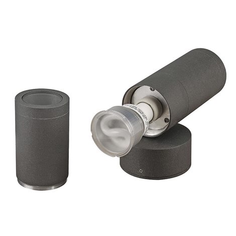 228775 ASTINA OUT ESL, anthracite, 2xGU10, max. 2x 11W, IP44 2