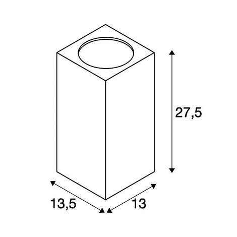229575 BIG THEO UP/DOWN OUT walllight , square, anthracite,ES111, max. 2x75W 2