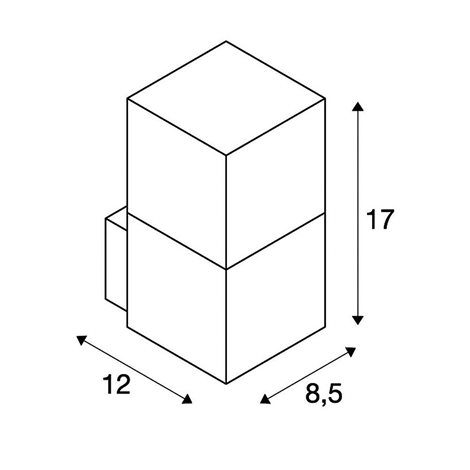 231205 GRAFIT WL nástěnná antracitová 230V E27 11W IP44 2