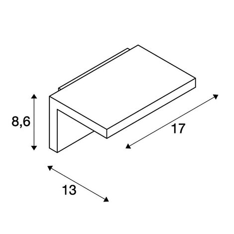 231355 ANGOLUX nástenná antracitová 230V/80mA LED 6W 4