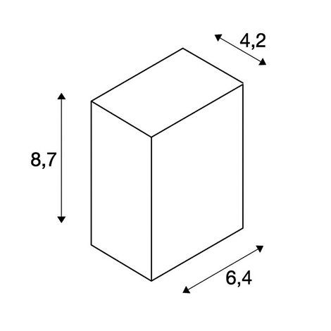 232461 QUAD 1 wall light, square,white, LED, 1x3W, 3000K, IP44 2