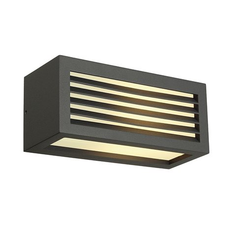 232495 Venkovní svítidlo BOX-L E27 nástenná antracit 230V E27 18W IP44 1