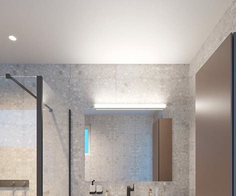 LED2 1070535 TONDA 60 LED 12W NÁSTĚNNÉ CHROM IP44 5