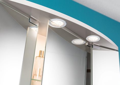 999.20 LED nábytkové vestavné svítidlo kruhové 2ks sada 2x2,5W chrom 5
