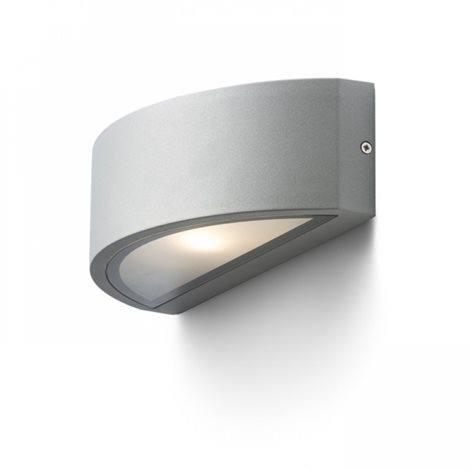 R10366 LESA nástěnná stříbrnošedá 230V E27 26W IP54 1