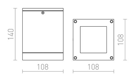 R10385 QUADRA M stropní antracitová 230V E27 75W IP54 3