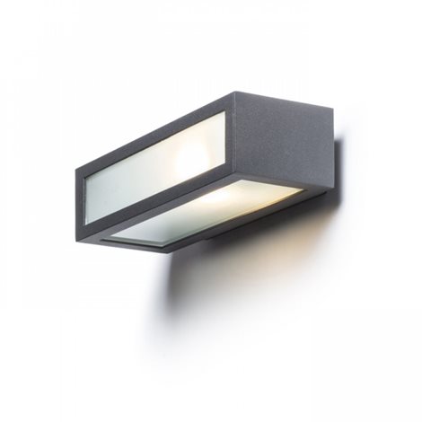 R10387 Gino Svítidlo nástěnné 1x18W E27 230V IP44 antracit 1