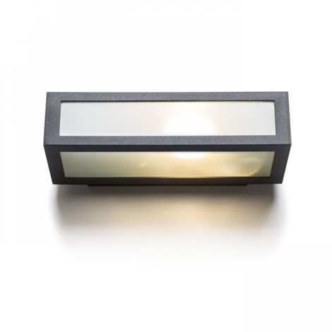 R10387 Gino Svítidlo nástěnné 1x18W E27 230V IP44 antracit 2