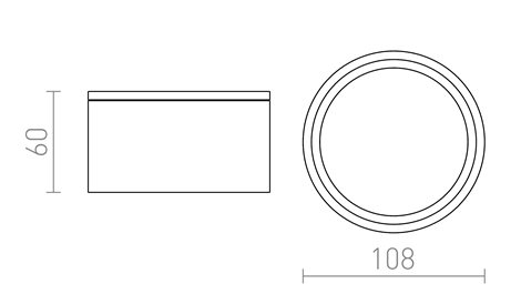 R10430 svítidlo stropní 11W, GX53, 230V, IP44, antracit 2