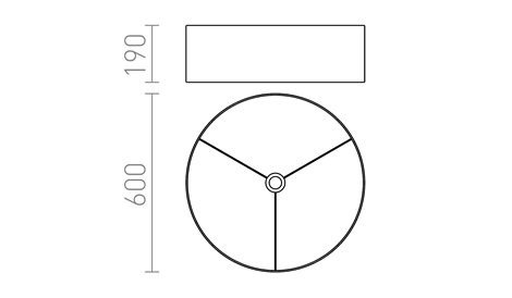 R11462 RON 60/19 stínidlo Polycotton černá/zlatá fólie max. 23W 3