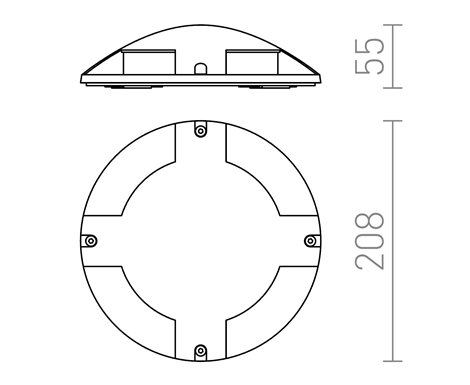R11751 TOPTOP IV pozemní antracitová 230V LED 4x1W IP67 3000K 7