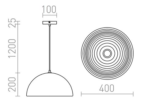 R11766 CARISSIMA 40 závěsná černá/zlatá 230V E27 42W 7