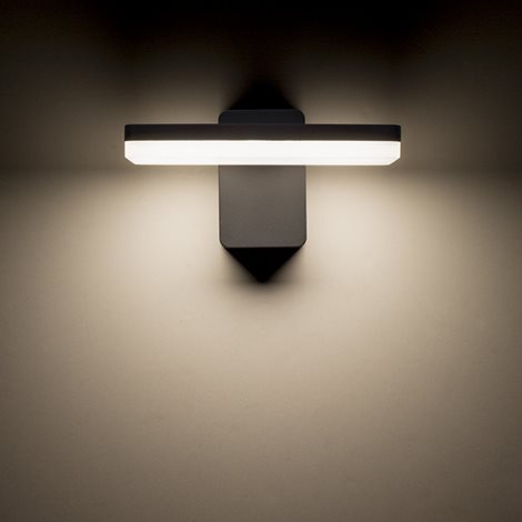 R11947 RINA nástěnná antracitová 230V LED 12W IP65 3000K 7