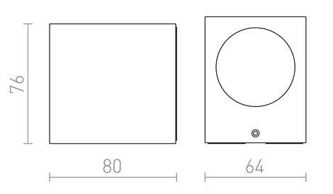 R12021 KUBI I antracitová 230V LED 3W IP54 3000K 7