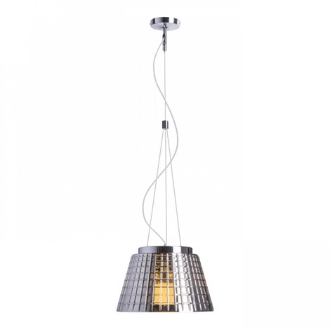 R12055 CORONA závěsná chromované sklo 230V E27 42W 2