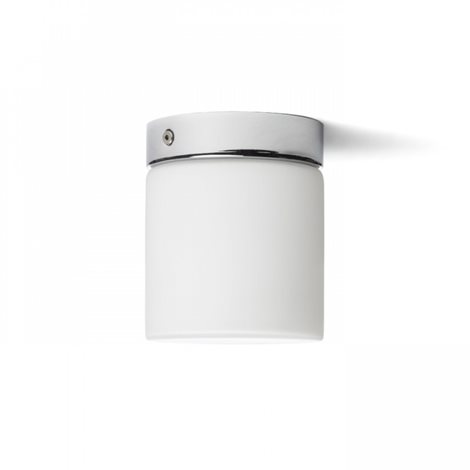 R12199 ESICA CYL stropní  opálové sklo/chrom 230V LED 6W IP44  3000K 2
