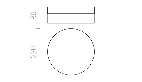 R12201 AWE 23 stropní chrom 230V LED 14W IP44 3000K 2