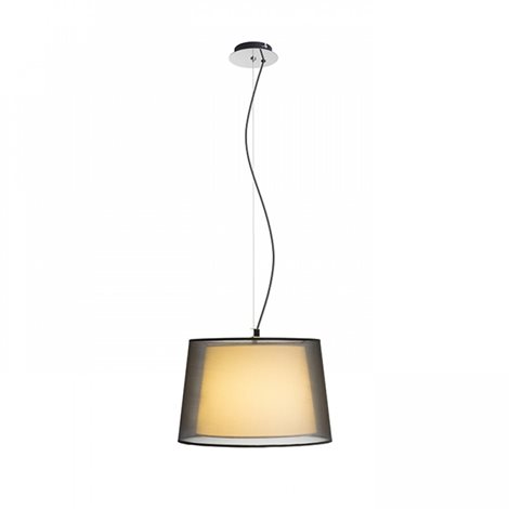 R12483 ESPLANADE závěsná černá/bílá chrom 230V E27 42W 3