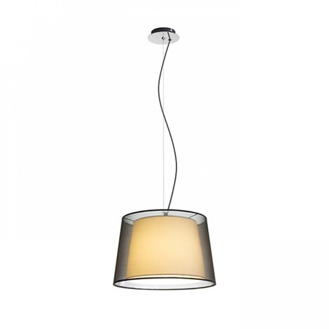 R12483 ESPLANADE závěsná černá/bílá chrom 230V E27 42W 1