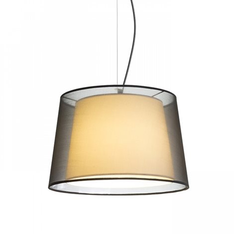 R12483 ESPLANADE závěsná černá/bílá chrom 230V E27 42W 5