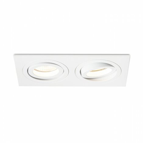 R12713 PASADENA GU10 SQ II zápustná bílá 230V GU10 2x50W 6